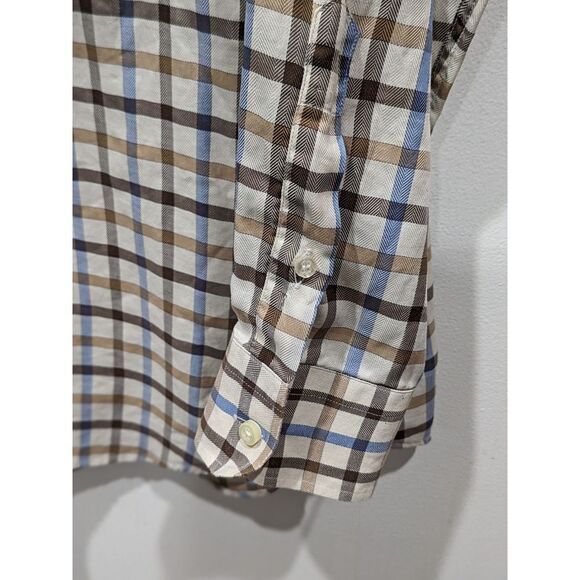 Paul & Shark Yachting Button Down Plaid Shirt, L - Picture 4 of 8